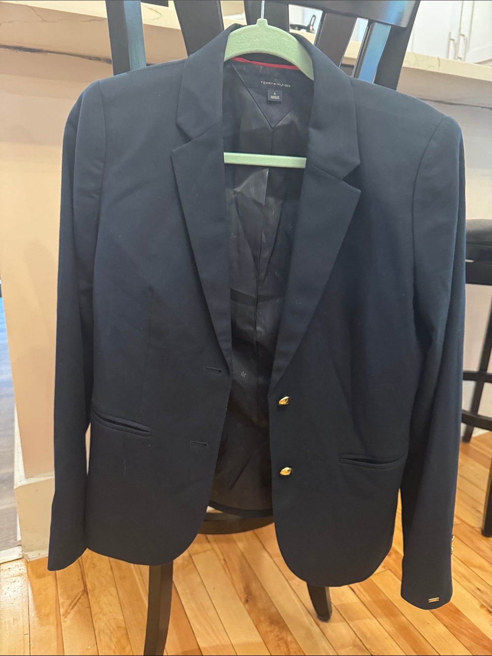 Tommy Hilfiger Black Blazer with Gold Buttons